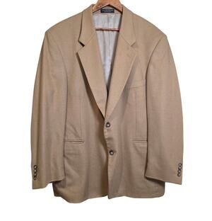 Gianfranco Ruffini Camel Hair Blend Blazer Jacket Tan